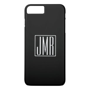 Case-Mate iPhone Case 3 Initiales Monogramme   Noir et blanc (ou couleur
