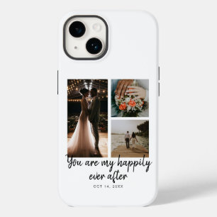 Coque Pour iPhone 14 3 Photo Collage Citation de l'anniversaire du Mari