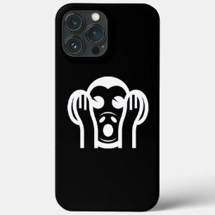 iPhone 13 Pro Max Coque 3 Singes Sages Kikazaru 聞かざる N'entend pas le Mal E