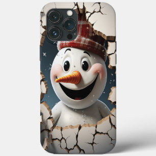Case-Mate iPhone Case 3d Funny Snowman noël