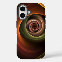 3D Spirale Abstraite couleurs chaudes Art fractal