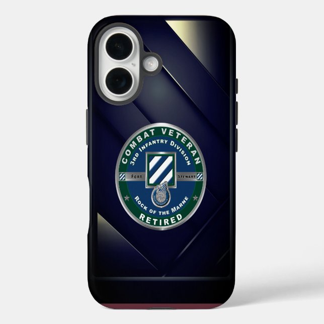 Coques Case-Mate iPhone 3e division d'infanterie retraitée (Verso)