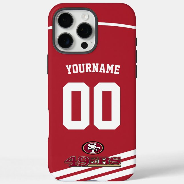 Coques Case-Mate iPhone 49ers Jersey Football américain personnalisé (Verso)