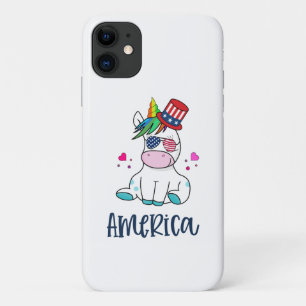 Case-Mate iPhone Case 4 juillet Unicorne avec les États-Unis Drapeau lun
