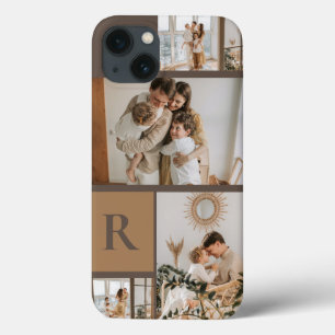 Case-Mate iPhone Case 4 photos personnalisées Monogramme Brown