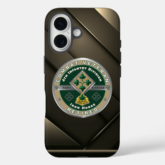 Coques Case-Mate iPhone 4e division d'infanterie Ancien combattant à la re (Verso)