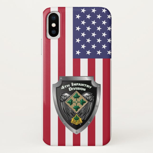 Coques Case-Mate iPhone 4e division d'infanterie «Fidèle et Loyale» (Dos)
