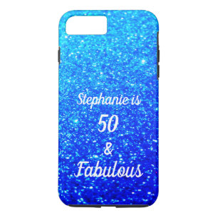 Case-Mate iPhone Case 50 Et Fabuleux Anniversaire Deep Blue Ombre Glitte