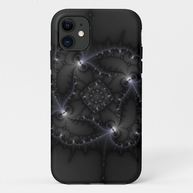 Coques Case-Mate iPhone 50 Nuances De Gris - Art Fractal (Dos)