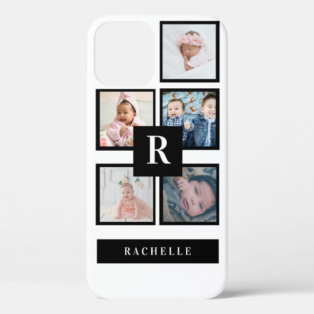 Coques Case-Mate iPhone 5 Photo & Monogramme & Nom (Verso)