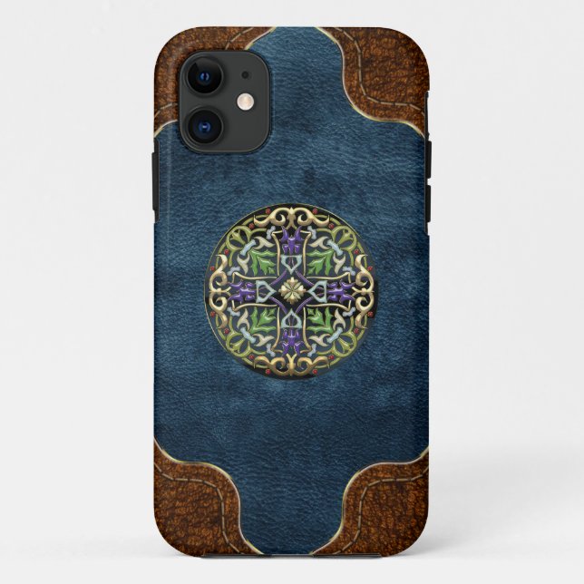 Coques Case-Mate iPhone [600] Croix celtique [Or avec émail noir] (Dos)