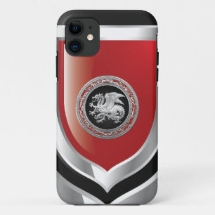 Coque iPhone 11 [600] Dragon islandais, Landvæ ttir [Argent]