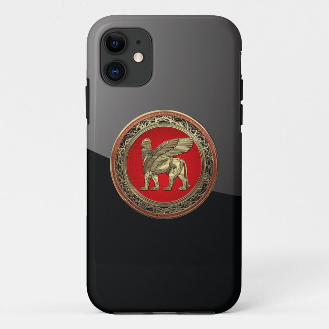 Coques Case-Mate iPhone [600] Lion ailé assyrien - Lamassu d'or (Dos)