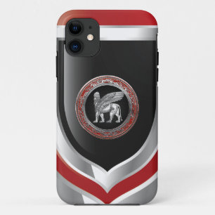 Case-Mate iPhone Case [600] Lion assyrien ailli - Lamassu argenté
