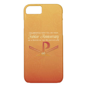 Case-Mate iPhone Case 60e anniversaire de jubilé Nun Pax Cross, Orange