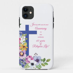 Coque Case-Mate Pour iPhone 60e Anniversaire, Nun, Religious Life Cross