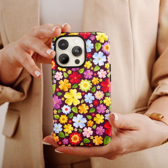 Coques Case-Mate iPhone 60s Flower Power Hippie iPhone | Hippie iPhone 13 (Créateur téléchargé)