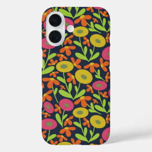 Coque Pour iPhone 16 60s Retro Summer Neon