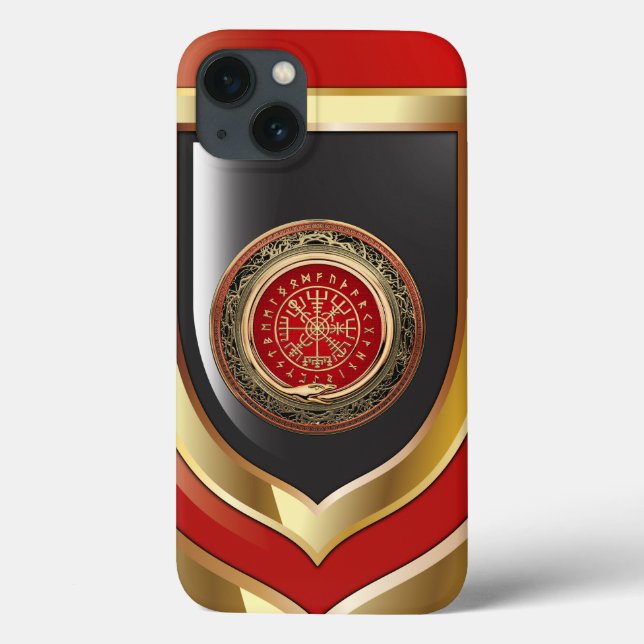 Coques Case-Mate iPhone [610] Vegvisir - Viking Gold Magic Runic Compass (Verso)