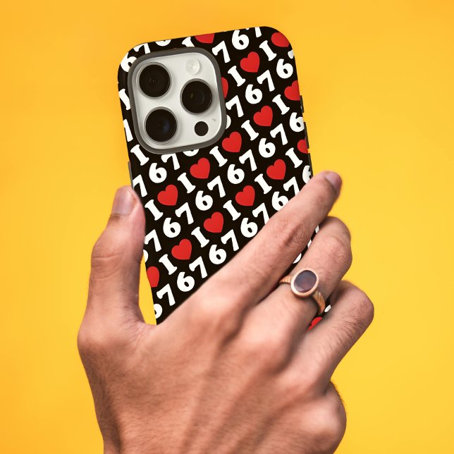 Coques Case-Mate iPhone 67 Mème drôle J'aime six sept 67ème anniversaire (Créateur téléchargé)