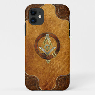 Coque Case-Mate Pour iPhone [68] Maître Mason, 3e degré [couronne en cuir]