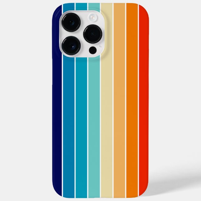 Coques Case-Mate iPhone 70s Rainbow Stripes (Verso)