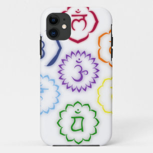 Coque iPhone 11 7 chakras principaux en cercle