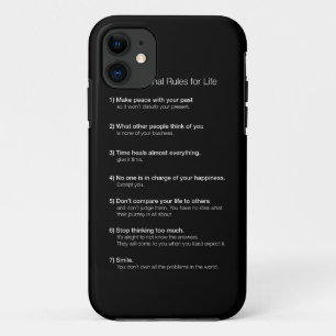 Coque iPhone 11 7 règles cardinales pendant la vie