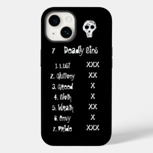 Coque Pour iPhone 14 7 T-shirt Péchés Mortels