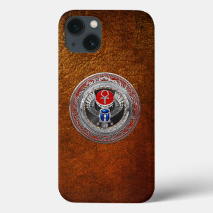 Case-Mate iPhone Case [800] Scarab à ailes en argent sacré égyptien et A