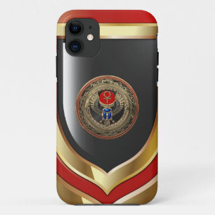 Case-Mate iPhone Case [800] Scarab en or sacré égyptien ailé avec Ankh