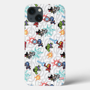 Coques Pour iPhone 8Bit Avengers Attaquent