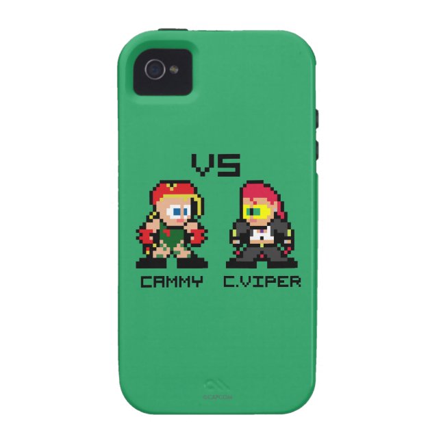 Coques Case-Mate iPhone 8bit Cammy CONTRE C.Viper (Dos)