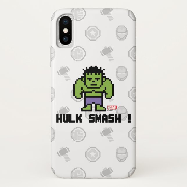 Coques Case-Mate iPhone 8Bit Hulk - Hulk Smash! (Dos)