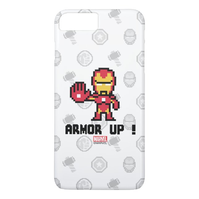 Coques Case-Mate iPhone 8Bit Iron Man - Armor Up! (Dos)