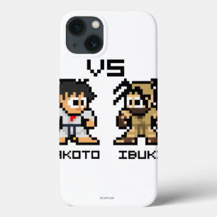 Etui iPhone 13 8bit Makoto VS Ibuki