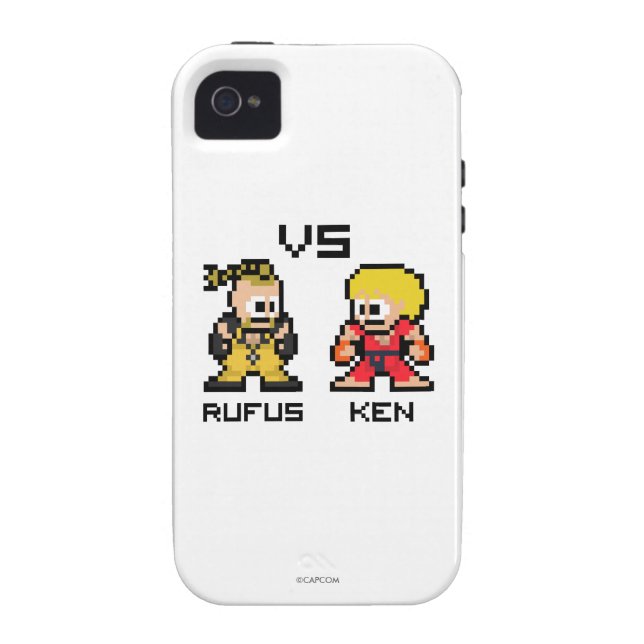 Coques Case-Mate iPhone 8bit Rufus CONTRE Ken (Dos)