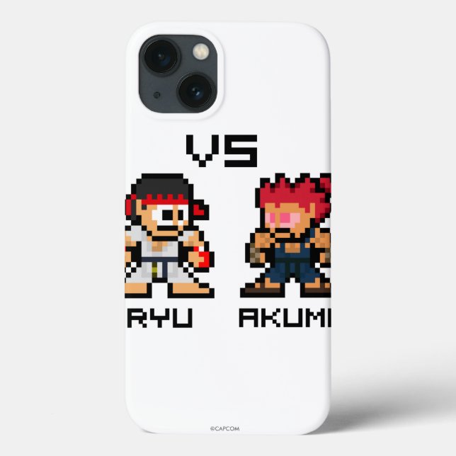 Coques Case-Mate iPhone 8bit Ryu CONTRE Akuma (Verso)