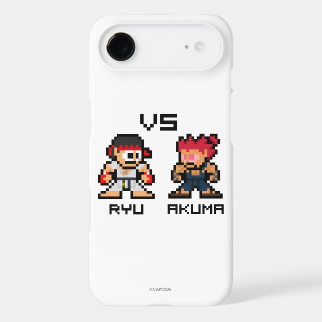 Coques Case-Mate iPhone 8bit Ryu CONTRE Akuma (Verso)