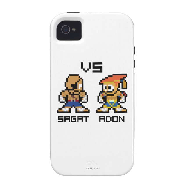 Coques Case-Mate iPhone 8bit Sagat CONTRE Adon (Dos)