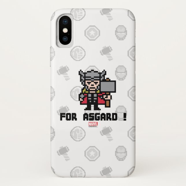 Coques Case-Mate iPhone 8Bit Thor - Pour Asgard ! (Dos)