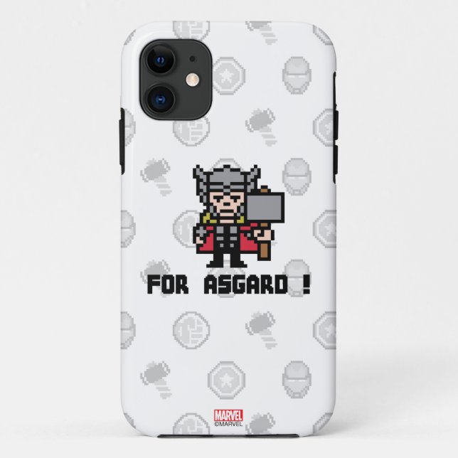 Coques Case-Mate iPhone 8Bit Thor - Pour Asgard ! (Dos)