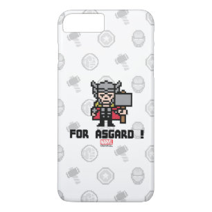 Coque iPhone 7 Plus 8Bit Thor - Pour Asgard !