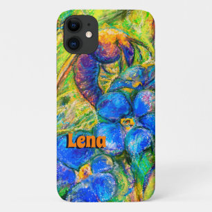 Case-Mate iPhone Case A Bee & Forget-me-not Flowers & Name