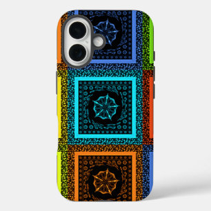 Coques iPhone 16 À damiers d'Afrique Imprimer