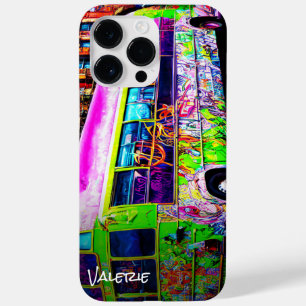 Coque Pour Pour iPhone 14 Pro Max Abandon de l'art de rue de bus