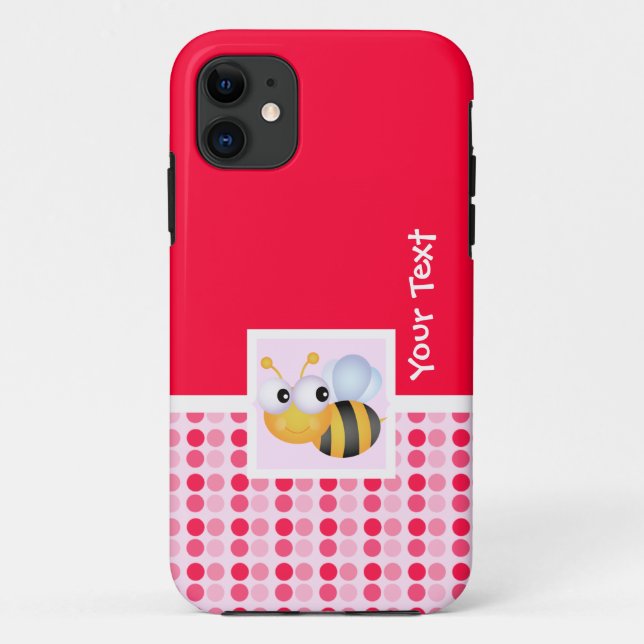 Coques Case-Mate iPhone Abeille mignonne (Dos)