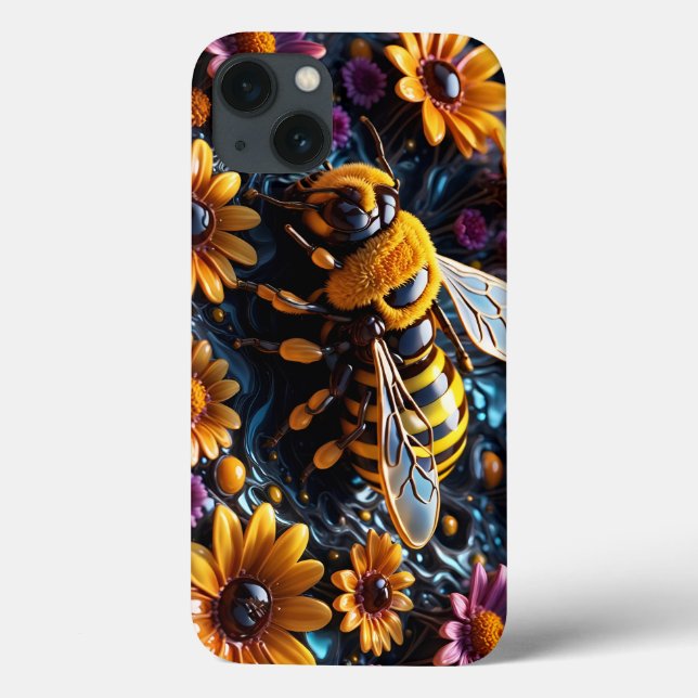 Coques Case-Mate iPhone abeilles et fleurs (Verso)