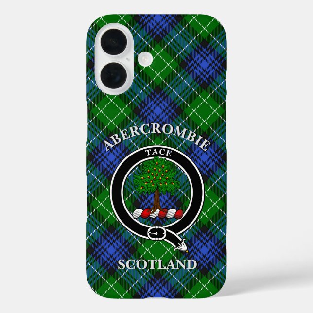 Coques Case-Mate iPhone Abercrombie Clan Badge & Tartan Personnalisé (Verso)