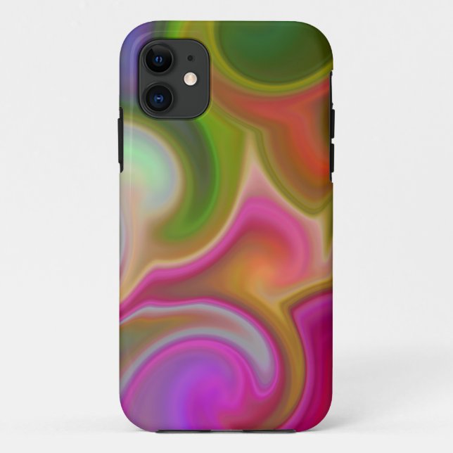 Coques Case-Mate iPhone Abrégé sur coloré remous (Dos)